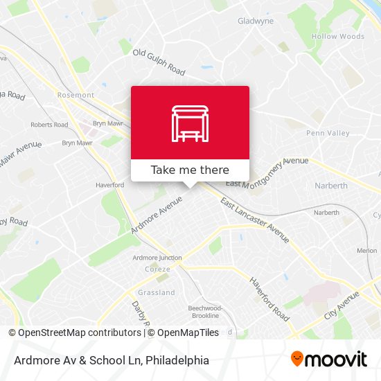 Ardmore Av & School Ln map