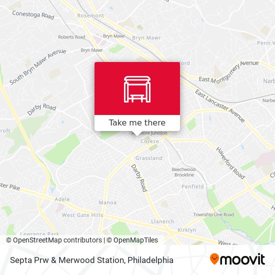 Mapa de Septa Prw & Merwood Station