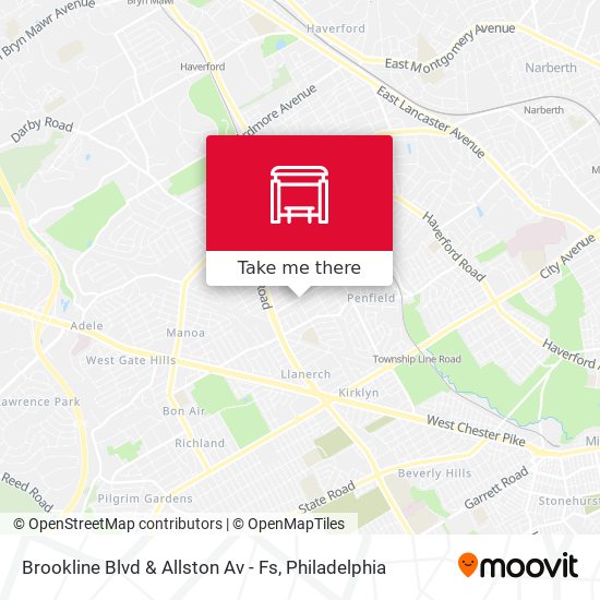 Brookline Blvd & Allston Av - Fs map