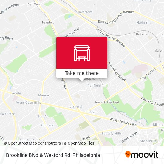 Brookline Blvd & Wexford Rd map
