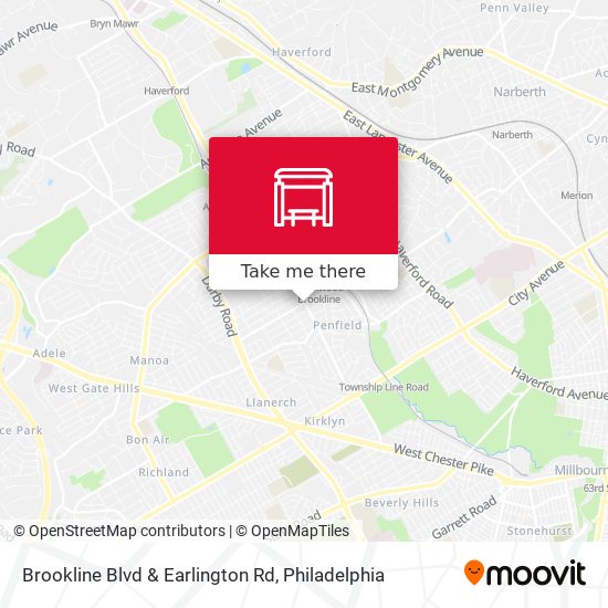 Mapa de Brookline Blvd & Earlington Rd