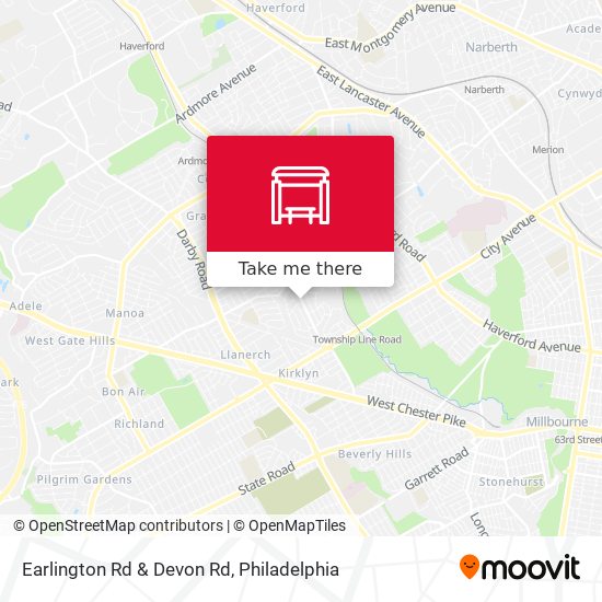 Mapa de Earlington Rd & Devon Rd