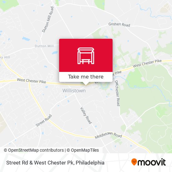 Street Rd & West Chester Pk map