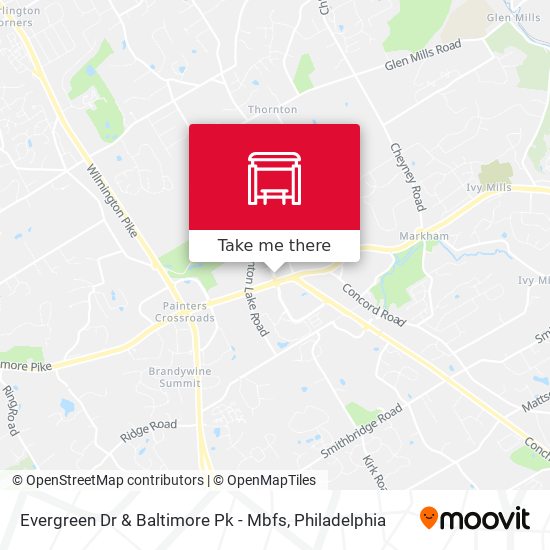 Mapa de Evergreen Dr & Baltimore Pk - Mbfs