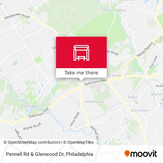 Pennell Rd & Glenwood Dr map