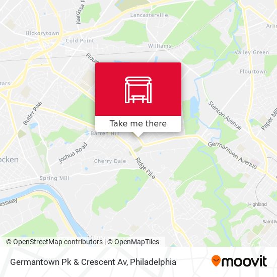 Mapa de Germantown Pk & Crescent Av