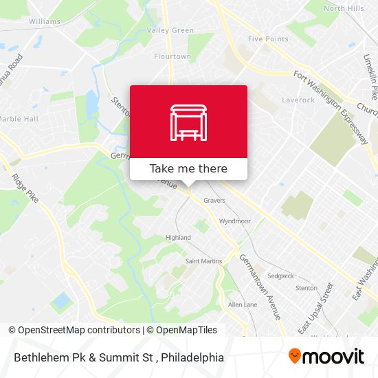 Bethlehem Pk & Summit St map