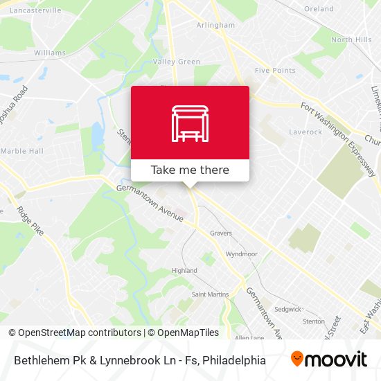 Bethlehem Pk & Lynnebrook Ln - Fs map