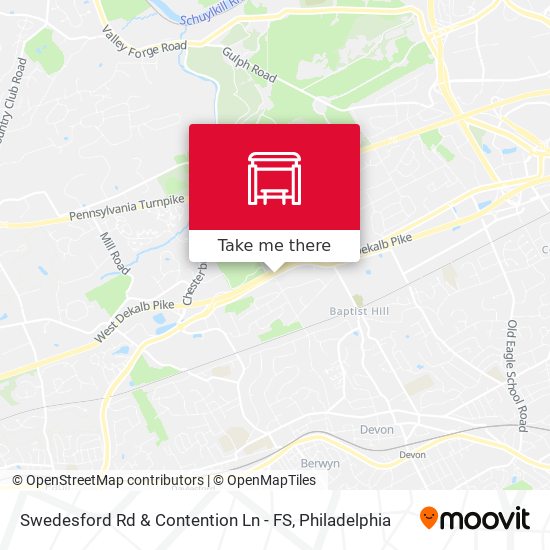Swedesford Rd & Contention Ln - FS map