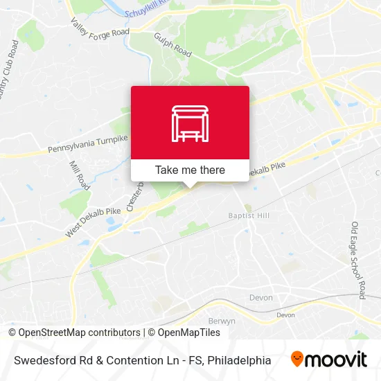 Swedesford Rd & Contention Ln - FS map