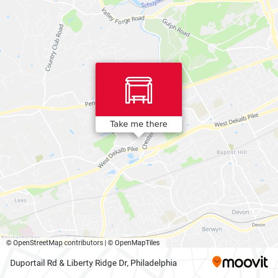 Mapa de Duportail Rd & Liberty Ridge Dr