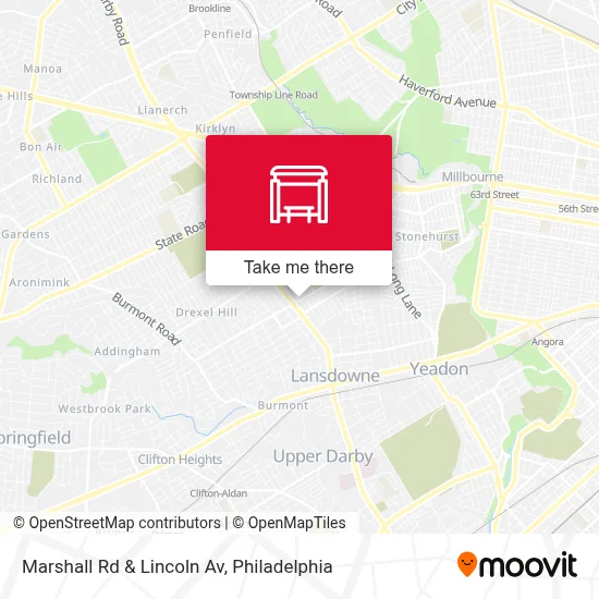 Marshall Rd & Lincoln Av map