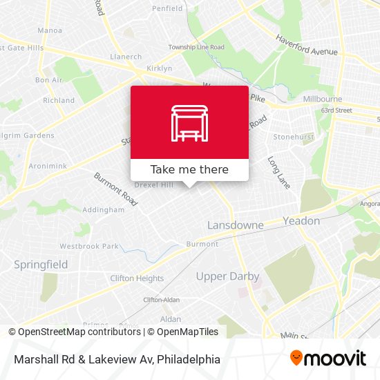 Marshall Rd & Lakeview Av map