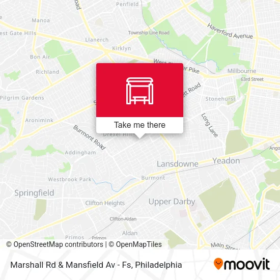 Marshall Rd & Mansfield Av - Fs map
