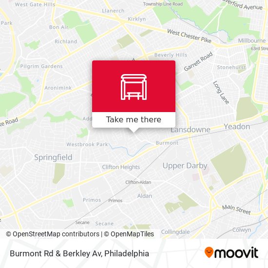 Burmont Rd & Berkley Av map