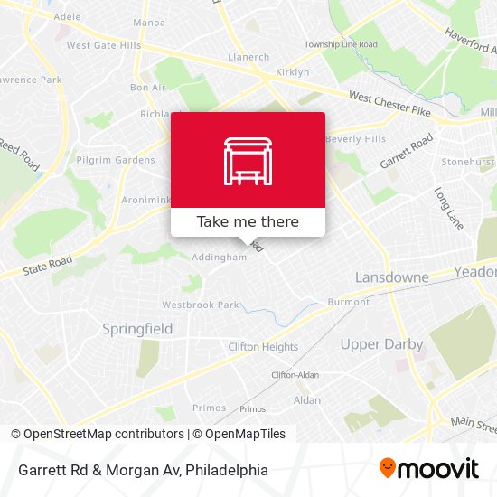Garrett Rd & Morgan Av map