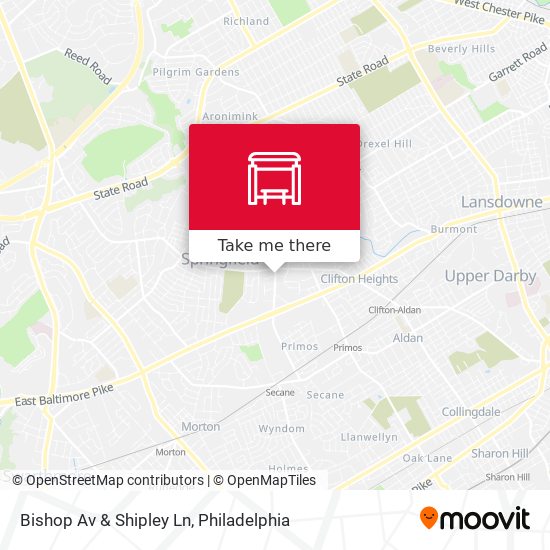 Bishop Av & Shipley Ln map