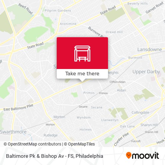 Baltimore Pk & Bishop Av - FS map
