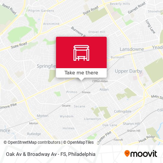 Oak Av & Broadway Av - FS map