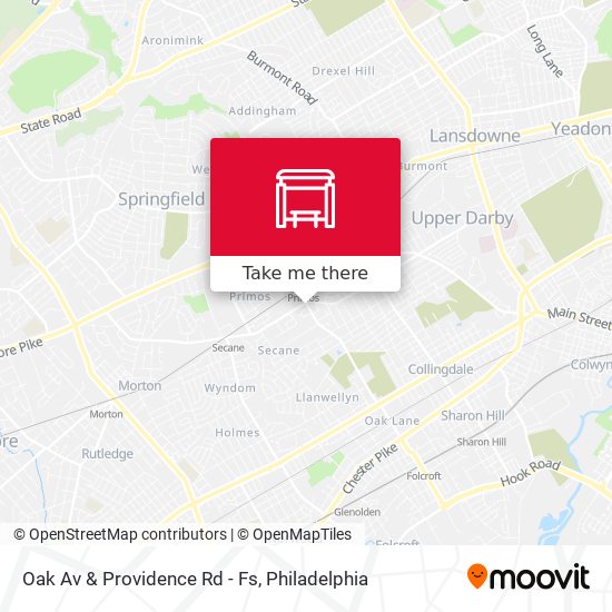 Oak Av & Providence Rd - Fs map