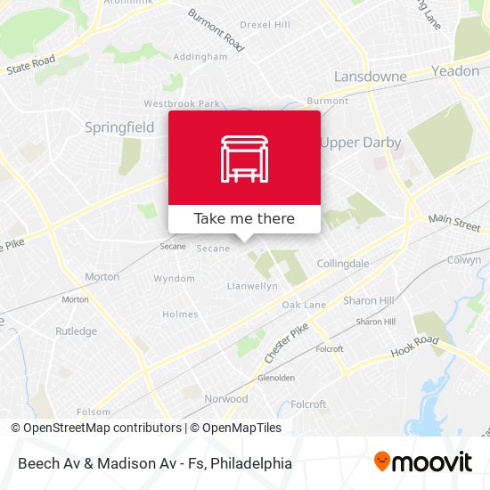 Beech Av & Madison Av - Fs map