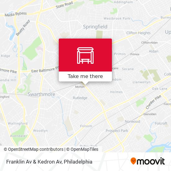 Franklin Av & Kedron Av map