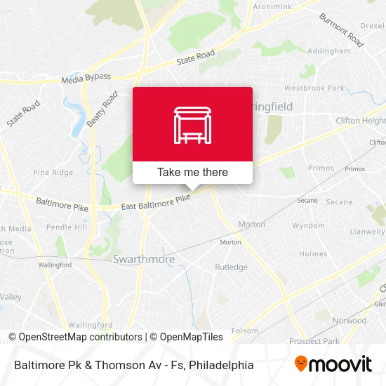 Baltimore Pk & Thomson Av - Fs map