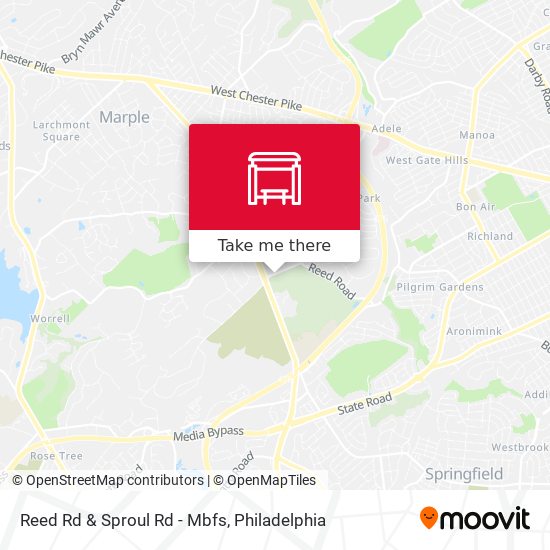 Mapa de Reed Rd & Sproul Rd - Mbfs