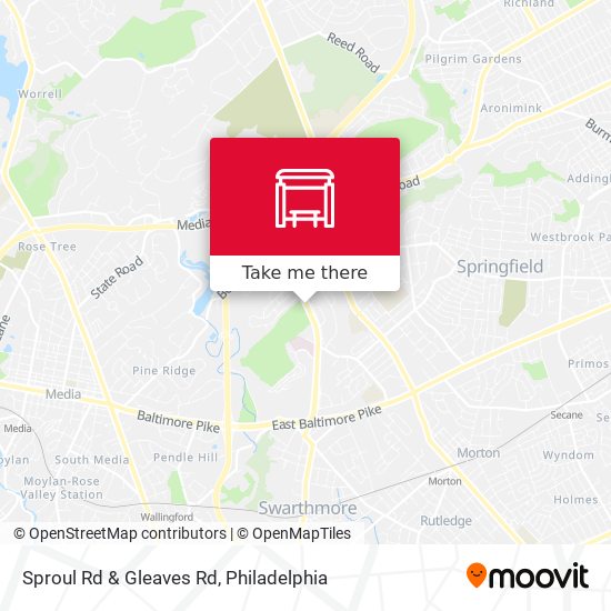 Mapa de Sproul Rd & Gleaves Rd