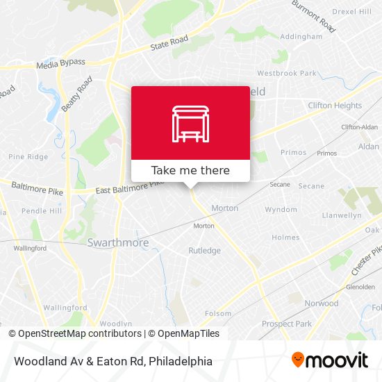 Woodland Av & Eaton Rd map