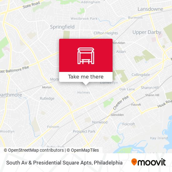 Mapa de South Av & Presidential Square Apts