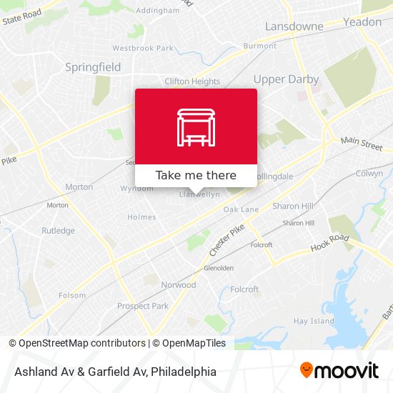 Ashland Av & Garfield Av map