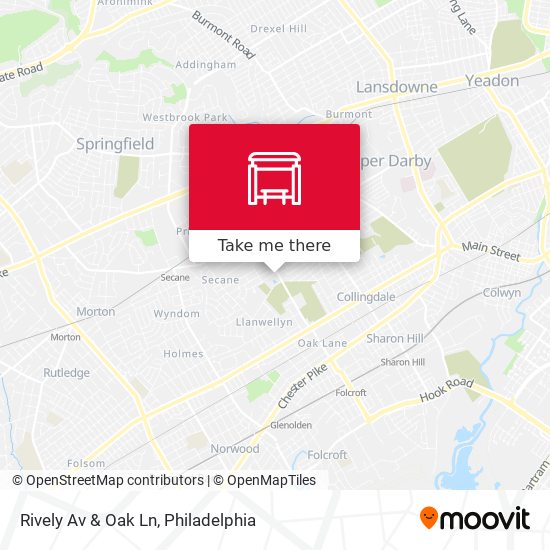 Rively Av & Oak Ln map