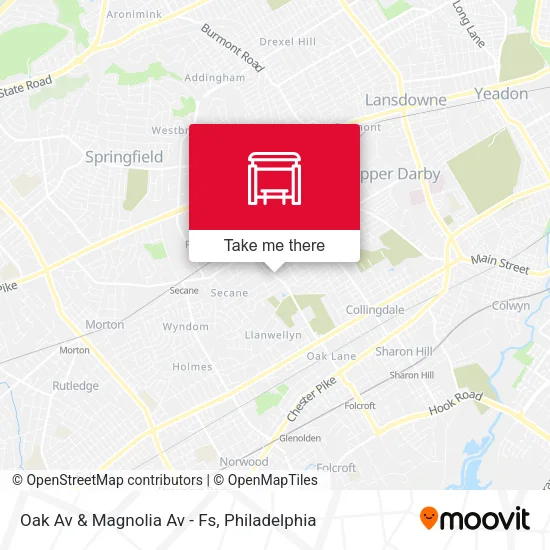 Oak Av & Magnolia Av - Fs map