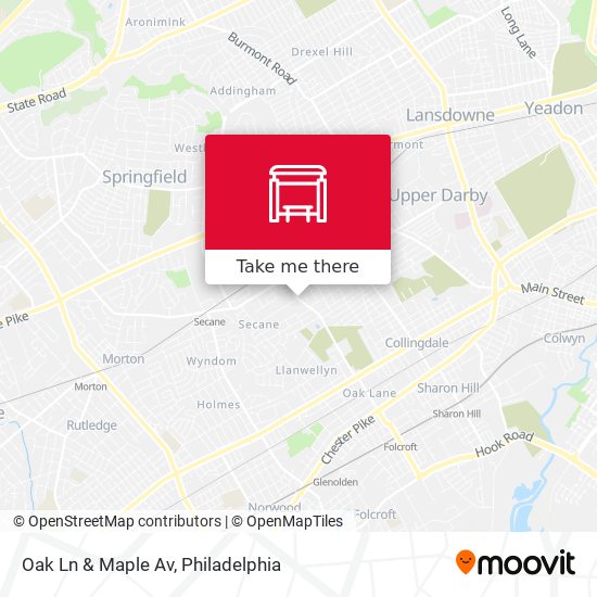 Mapa de Oak Ln & Maple Av