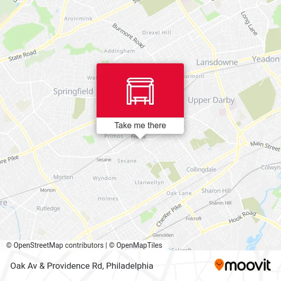 Oak Av & Providence Rd map