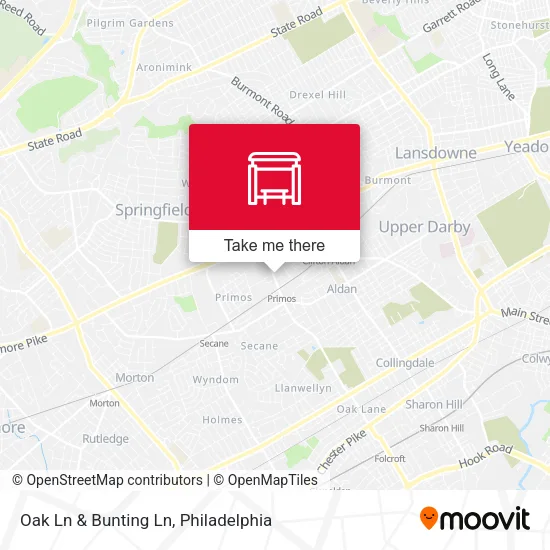 Mapa de Oak Ln & Bunting Ln