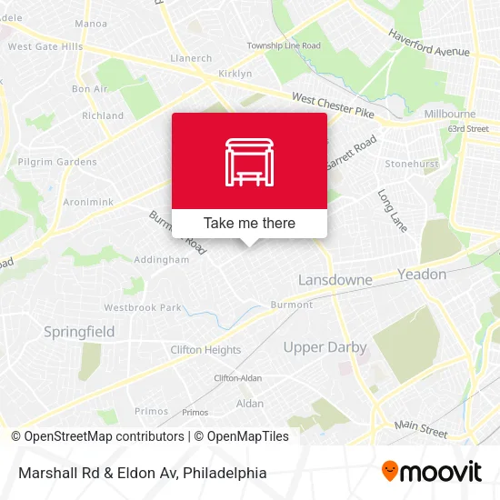 Marshall Rd & Eldon Av map