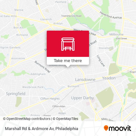 Marshall Rd & Ardmore Av map