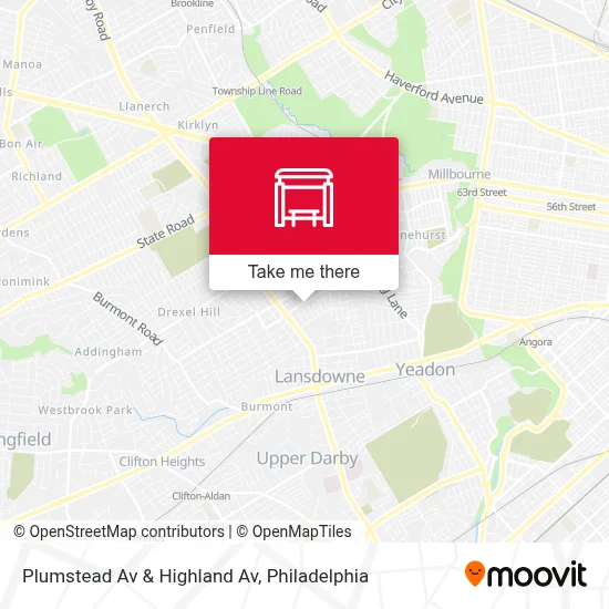 Plumstead Av & Highland Av map