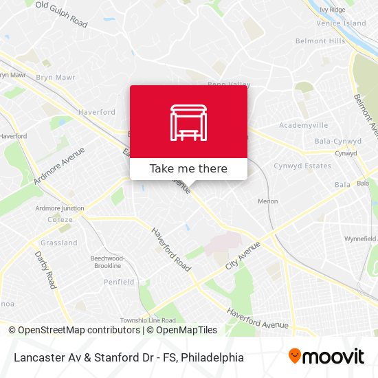 Lancaster Av & Stanford Dr - FS map