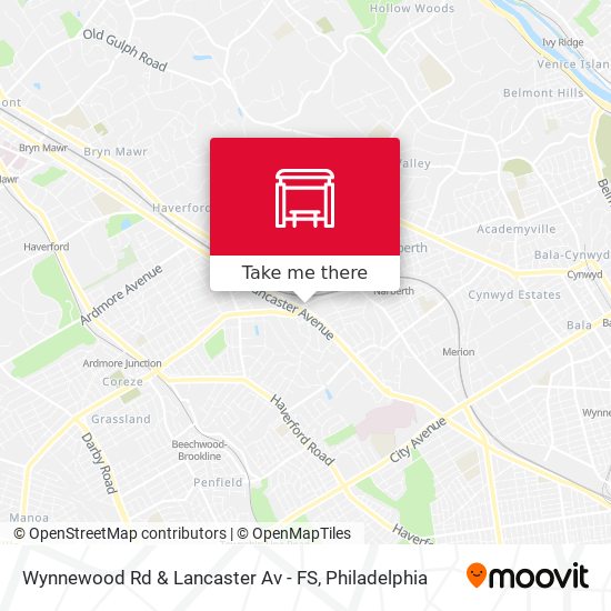 Wynnewood Rd & Lancaster Av - FS map