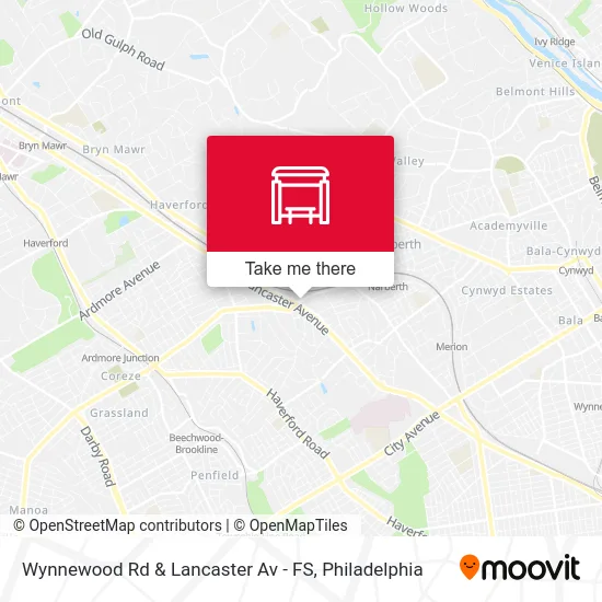 Wynnewood Rd & Lancaster Av - FS map
