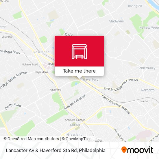 Mapa de Lancaster Av & Haverford Sta Rd
