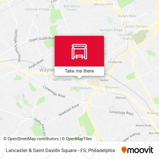 Lancaster & Saint Davids Square - FS map