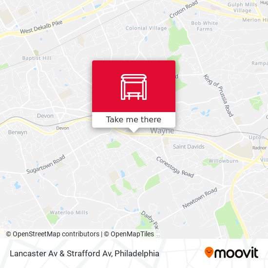 Mapa de Lancaster Av & Strafford Av