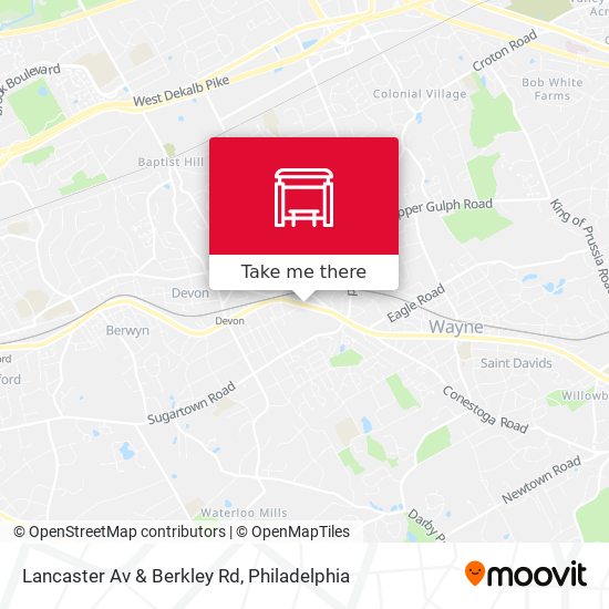 Lancaster Av & Berkley Rd map