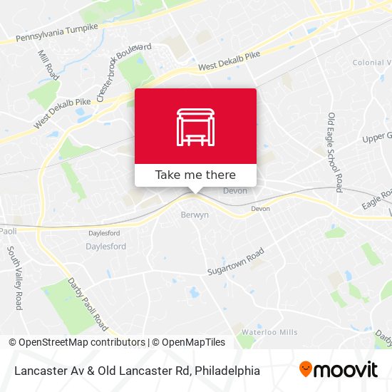 Lancaster Av & Old Lancaster Rd map