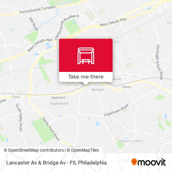 Mapa de Lancaster Av & Bridge Av - FS