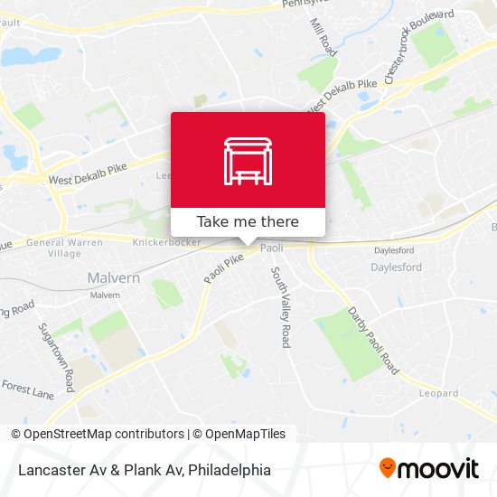 Lancaster Av & Plank Av map